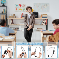 Système de microphone sans fil professionnel à succès – Micro-cravate et micro-casque sans fil pour instruments de musique, églises et scènes