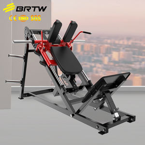 Équipement de fitness commercial Brightway, machine à squat à charge de plaques, appareil de presse à jambes à 45 degrés pour les hanches, les jambes et les cuisses - Product Image 1