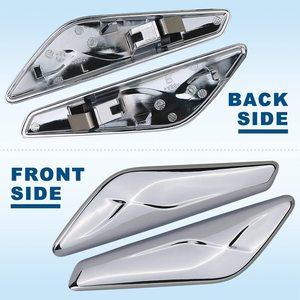 AOHONG Garniture de pare-chocs chromée pour BMW X3 X4 2013-2017 Plaque décorative ABS 51117338569 51117338570 - Product Image 4