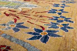 Custom Size Hand Knotted Tibetan Wool Silk Area Carpet Handmade Luxury Floor Rug for Residential Hotel Office and Commercial Use - Product Image 5