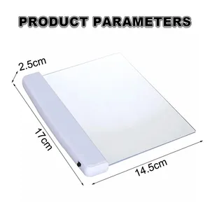 <span class=keywords><strong>Lampe</strong></span> de lecture de nuit <span class=keywords><strong>plate</strong></span> portative de LED avec la lumière de livre de vision nocturne de montage de panneau à piles - Product Image 3