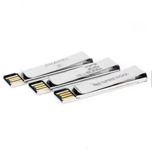Hotsell Clip Metal USB Flash Drives 2.0 3.0 8GB 16GB Bookend USB Stick 32GB USB Memory Card 64GB Customize Logo Support