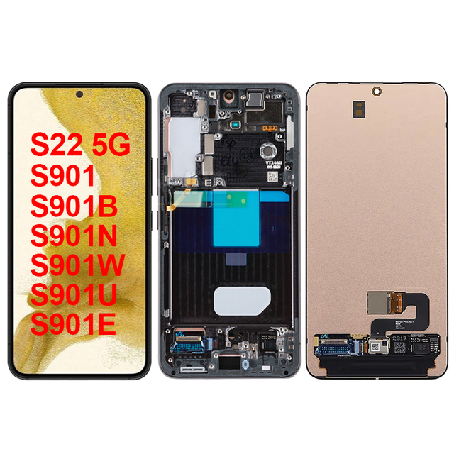 OLED Replacement Part Touch Screen Digitizer Assembly Amoled TFT OLED S22 5G LCD Display for Samsung S901 S901U