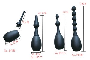 Venta al por mayor de Enema vaginal y anal, limpiador de bombilla de bola de silicona, Kit de limpiador anal, Enema reutilizable, ducha rectal para hombres homosexuales - Product Image 4