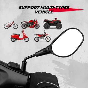 ATV Handlebar Motorcycle Mirrors 8MM & 10MM for ATV Riding with E24 - Product Image 4