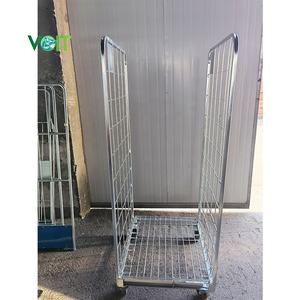 यूरोपीय गोदाम सुपरमार्केट सुपरमार्केट गैल्वेनाइज्ड पिंजरे पहियों के साथ - Product Image 1