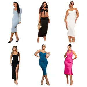 Robe de soirée en dentelle pour femmes Modèle QZ-070 CN/GUA Déstockage Expédition aléatoire Vente en gros de vêtements Vestidos Mujer - Product Image 4