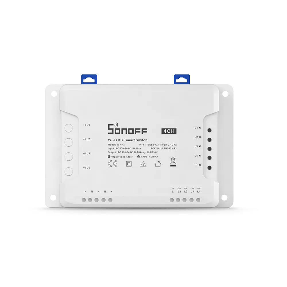Sonoff 4CH R2 Smart Switch Interlock Switch for Generator Inching Self-locking WiFi RF Wireless Controller Home Automation