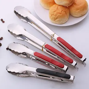 Keuken Gadgets Aangepaste Logo Set 3 Stuks Buffet Rvs Voedsel Serveren Clip Salade Tang Bbq Tang