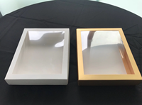 Boîte à chapeau en carton blanc transparent pour biscuits, fraises, chocolats, pâtisseries, macarons – Emballage alimentaire en papier blanc