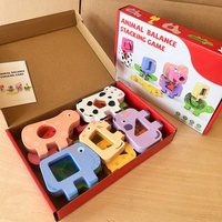 Jouets éducatifs interactifs DIY pour enfants : Motocyclettes en bois empilables, style dessin animé, à équilibre, musicaux, pour l'éveil parent-enfant