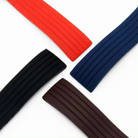 Bracelets de montre en silicone de luxe Mingfung Fashion avec boucle déployante, multicolores, 18/20/22/24 mm, épaisseur 4-5 mm, Hong Kong Casio
