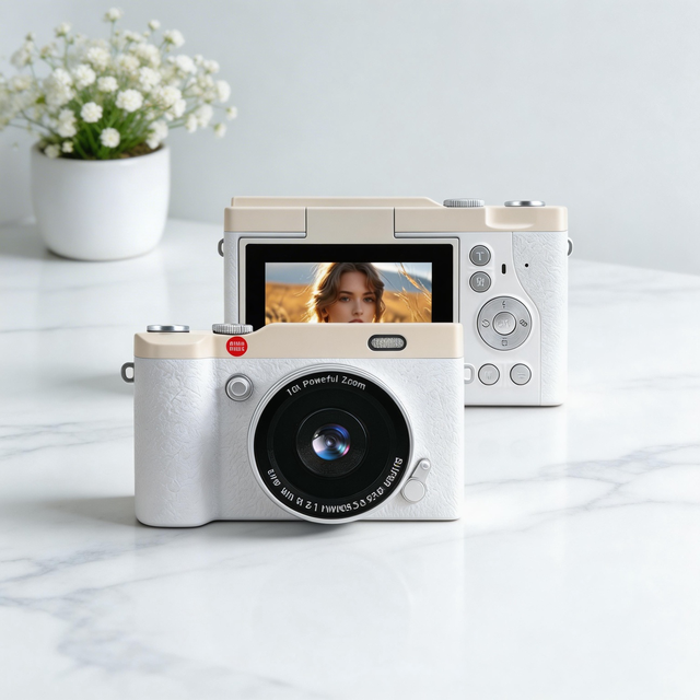 Kids Digital Camera 4K 48MP Photography Video Recorder Portable Compact Mini Camera Autofocus School for Children Gift