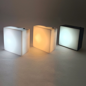 Nouvelle petite publicité magnétique pour réfrigérateur, en plastique écologique, imprimée UV, personnalisée, rechargeable, LED carrée, 4,9x4,9 cm - Product Image 2