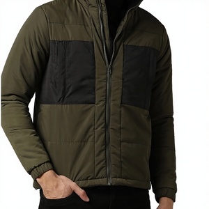 Veste d'extérieur coupe-vent en gros, personnalisation du matériau et du design, veste matelassée pour homme. - Product Image 1