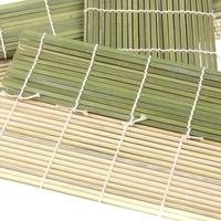 Tapis à sushi en bambou naturel flexible ECO BAMBOO 24*24cm pour la formation des chefs