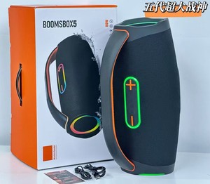 Boomsbox 5 Loa Không Dây Siêu Boombox Không Thấm Nước <span class=keywords><strong>PC</strong></span> Cột RGB LED Chiếu Sáng Nhà Quà Tặng Cho Lớn Bên Ngoài Trời Âm Nhạc Máy Nghe Nhạc Hộp - Product Image 2