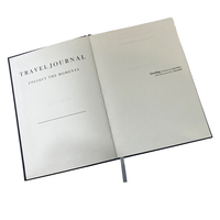 Hangtong personnalisé affaires A5 bande élastique lin carnet de notes couverture en tissu noir couverture rigide Journal cahier imprimé
