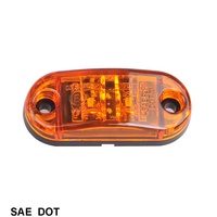 Feu de gabarit et de délimitation LED 2,6 po x 1 po, feu de gabarit latéral à montage en surface pour camion et remorque, conforme aux normes SAE/DOT/FMVSS108, homologué E-Mark