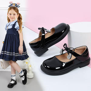 Chaussures en PU pour petite fille, nouvelle collection automne 2025, semelle souple, style académique, chaussures de princesse, chaussures de spectacle pour étudiantes - Product Image 5