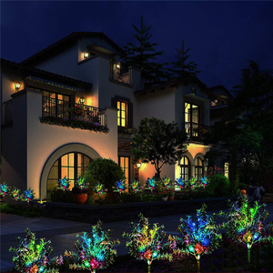 Simulation solaire extérieure arbre de noël LED coloré jardin cour décoration paysage pic pelouse lumière - Product Image 4