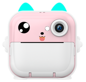 Mini caméra d'imprimante <span class=keywords><strong>mobile</strong></span> de poche thermique portable pour enfants caméra de cadeaux pour enfants avec autocollants étiquette Photo imprimante sans fil - Product Image 2
