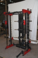 Entraîneur multifonctionnel de gymnase commercial Smith Machine Squat Rack Support d'entraînement complet-Prix d'usine en acier