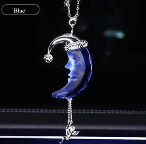 Ornement de lune en cristal, breloque de voiture, créateur d'arc-en-ciel, décorations de jardin, cadeau de Noël, cadeau pour la fête des mères - Product Image 3