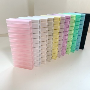 Boîte de rangement compacte rectangulaire imprimée en 3D à 10 compartiments pour papier de transfert nail art et papier ciel étoilé - Product Image 1