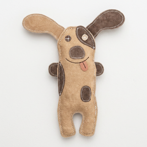 Jouet à mâcher et à tirer pour chien en cuir suédé doux et écologique en forme de cochon, usage quotidien, jouet naturel premium pour animaux de compagnie, Divine International - Product Image 1