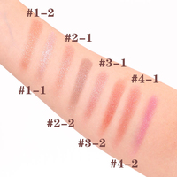 Palette de fards à paupières et d'enlumineurs scintillants à haute pigmentation, maquillage brillant, métallique, imperméable, végétalien, fard à paupières vegan, marque privée