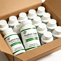 Cápsulas de Psyllium en Polvo, Suplemento Dietético de Fibra Herbal, Venta al Por Mayor de Fábrica, OEM/ODM, Marca Privada