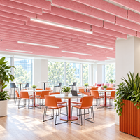 Panneau Acoustique en Feutre PET Écologique Certifié BSCI ISO pour Bureau, Absorption Sonore, Décoration de Plafond, Solutions de Projet