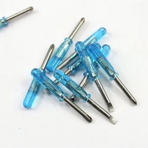 Mini Destornillador Phillips de Cabeza Cruzada de 2.0 mm y 3 mm de Longitud para Reparaciones de Pequeños Electrodomésticos, Mango de Plástico, Varios Colores - Product Image 2
