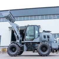 Chargeuse sur pneus compacte HTWL-920, mini-chargeuse frontale articulée pour l'agriculture et le déneigement
