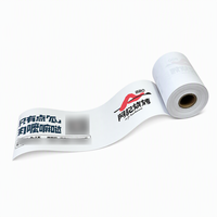 Rouleaux de papier thermique personnalisés imprimés 57 mm 55 g/m² – Alimentation fluide et sûre pour tête d'impression, sans bourrage – Pour TPV et usines automatisées