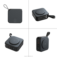 Gadgets électroniques Chargeur Powerbank Multi-Fonctionnel Magnétique Charge Rapide 5 En 1 Charge Sans Fil 10000mAh