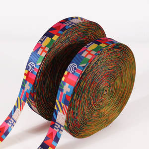 Saten kurdele 1 1/2 serigraf baskı mektup logosu saten kurdele dokuma - Product Image 6