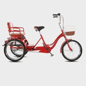Triciclo Tándem de Acero de 24 Pulgadas y 7 Velocidades <span class=keywords><strong>para</strong></span> 2 <span class=keywords><strong>Adultos</strong></span>, con Frenos de Disco, Triciclo <span class=keywords><strong>para</strong></span> <span class=keywords><strong>Adultos</strong></span> Barato en Venta, Venta al por Mayor en China - Product Image 4