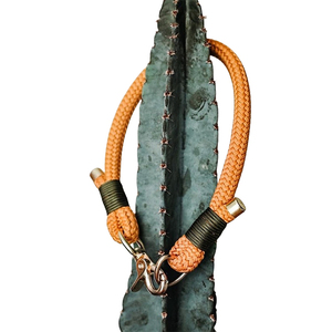 Kerah rajut hewan peliharaan mewah warna murni nilon kustom kerah anjing tanpa tarik buatan tangan tali nilon Paracord kerah anjing - Product Image 3