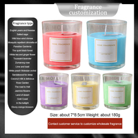 Molly Glory Benutzerdefiniertes Logo Größe Wohndekor Ungiftige Natürliche Sojawachs Langlebige Aromatherapie Duftkerze