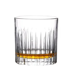 Bán Buôn Giá Rẻ Cổ Điển Cocktail Kính Sọc Whisky Kính