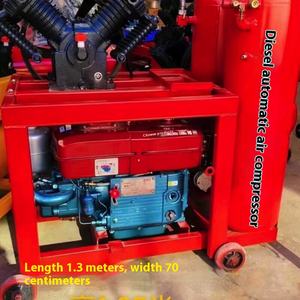 סין מדחס נייד בוכנה בורג בוכנה בורג עם מנוע בנזין דיזל מדחס אוויר - Product Image 5