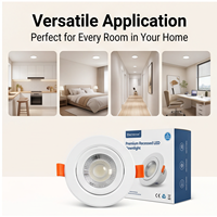 Éclairage intérieur moderne, spots encastrés circulaires carrés, panneaux réglables, tubes lumineux 3W-7W, plafonniers LED IP33, 120