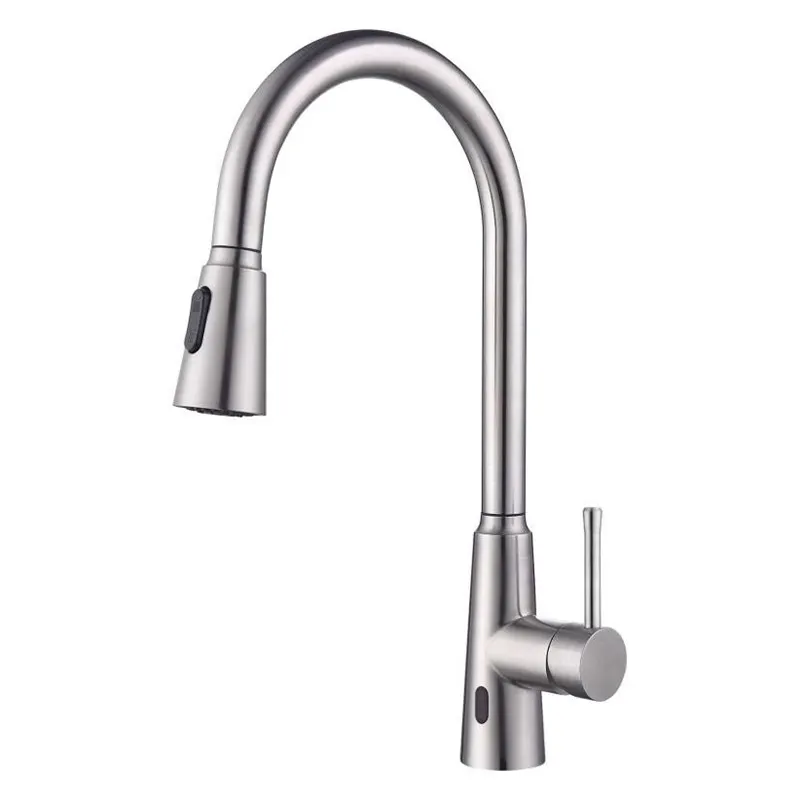 Gibo 304 stainless steel motion touchless sensor pull down kitchen sink faucet