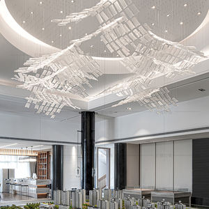 Lampe suspendue carrée vintage avec carreaux de verre Design Nouvel An Lumières pour centre de <span class=keywords><strong>vente</strong></span> <span class=keywords><strong>immobilier</strong></span> et décoration de salon - Product Image 4