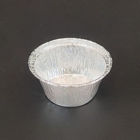 Barquette alimentaire jetable professionnelle ronde en aluminium pour services de traiteur aérien et hôpitaux
