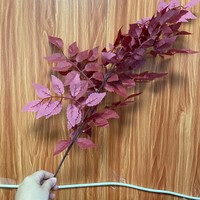 Hojas Verdes Artificiales de 95 cm, Decoraciones para Techos de Salones de Boda, Flores Artificiales al por Mayor