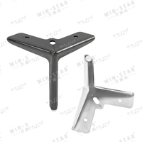 WINSTAR Langlebige Qualität Möbel Füße Teile Metall Schwarz Modern Günstige Sofa beine für Bett