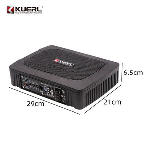 Mini Subwoofer Kuerl 6,5 cm Fin 12V Actif pour Voiture, Sortie Mono, Boîtier Métallique - Product Image 1
